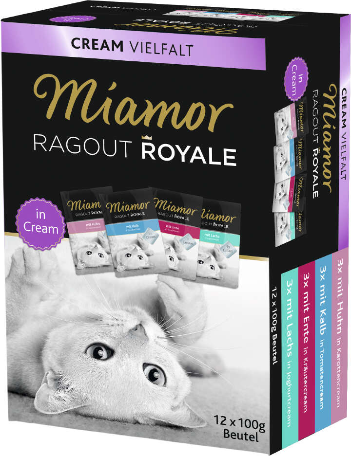 Miamor Katzen-Nassfutter Ragout Royale in Cream Multibox